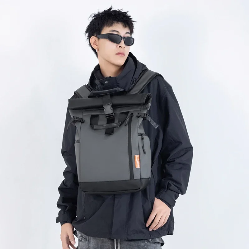 Unisex Fashionable Minimalist Large Capacity Waterproof Backpack Portable College School Bag Trendy Designer Backpack for Men