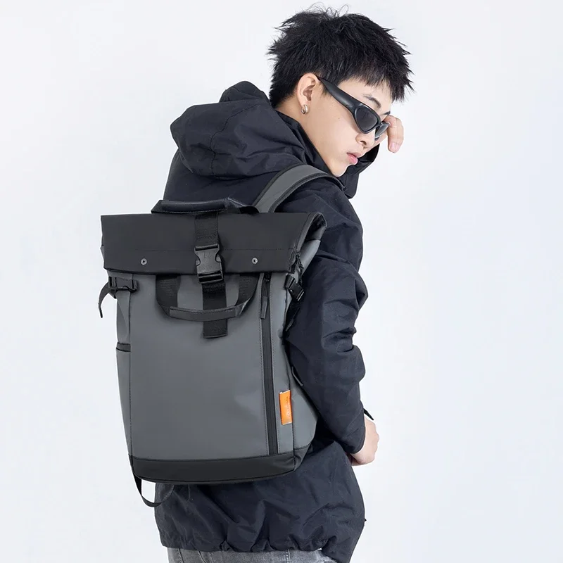 Unisex Fashionable Minimalist Large Capacity Waterproof Backpack Portable College School Bag Trendy Designer Backpack for Men