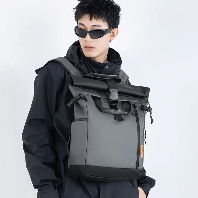 Unisex Fashionable Minimalist Large Capacity Waterproof Backpack Portable College School Bag Trendy Designer Backpack for Men