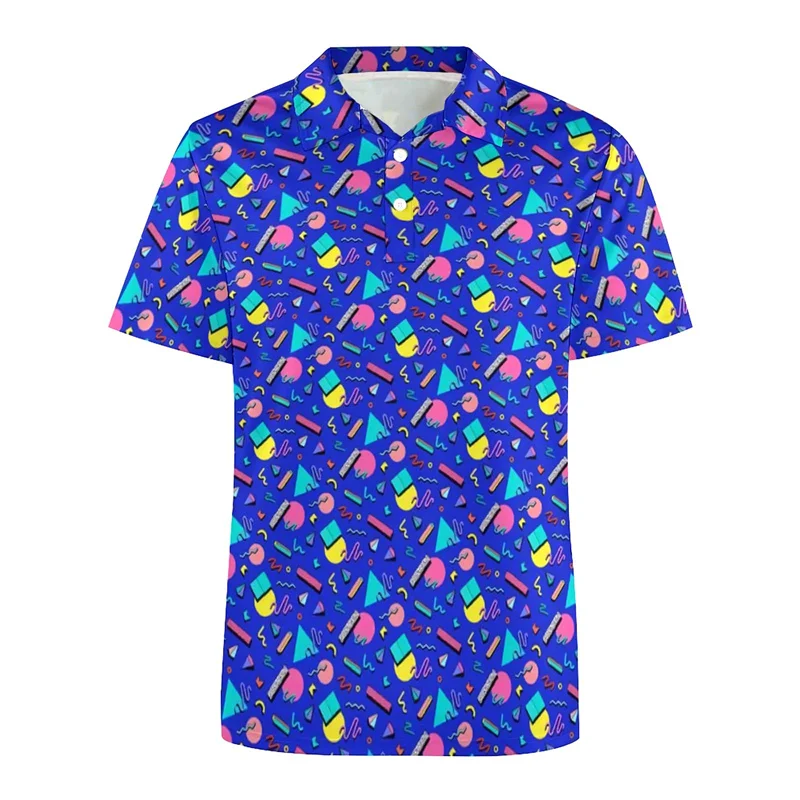 2026 Summer Hot Selling Retro Collar Shirt Street Short Sleeve Top Men's Breathable Button T-shirt