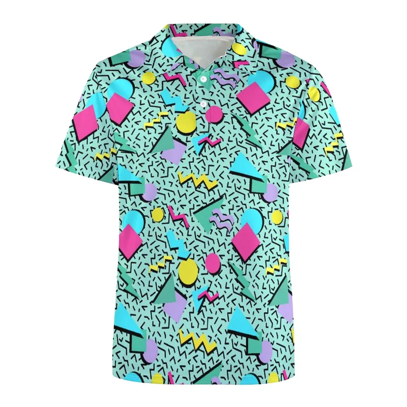 2026 Summer Hot Selling Retro Collar Shirt Street Short Sleeve Top Men's Breathable Button T-shirt