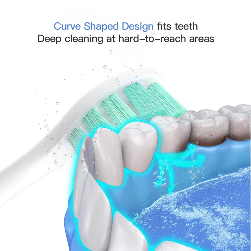 10pcs For Xiaomi Mijia T302 Replacement Brush Heads Sonic Electric Toothbrush Heads Protect Soft DuPont Suitable Nozzles