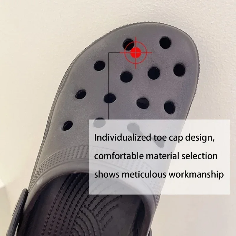 Women Clogs Summer Female Sandals Thick Bottom Home Slides Soft EVA Dry Wedges Platform Garden Shoes Beach Sandals Home Slippers