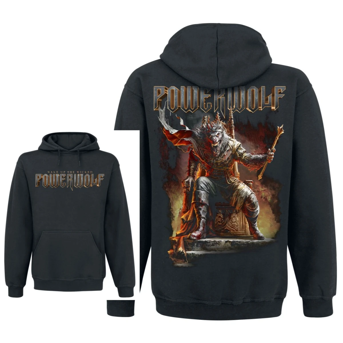 New Powerwolf Band Print Hoodie Retro Style Hoodie Men and Women Can Wear Autumn and Winter Hoodie