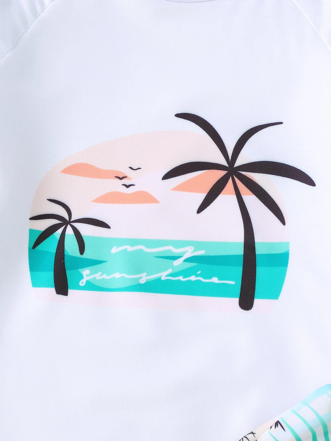 Baby Boys Summer Casual Short Sleeve Shorts Swimsuit Set with Hat Toddler Swimwear Ensemble