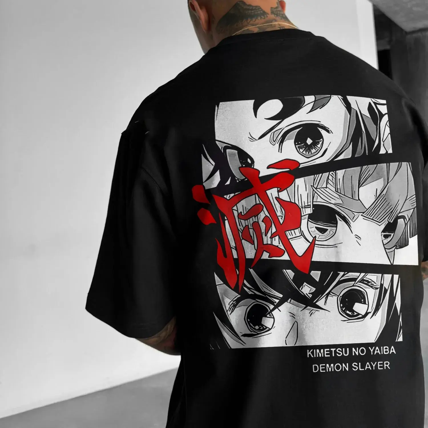 2026 New Men's T-shirt Demon Slayer Anime Print Summer Trendy Women Short Sleeve Graphic Tee Streetwear Casual Tops Y2k Clothes