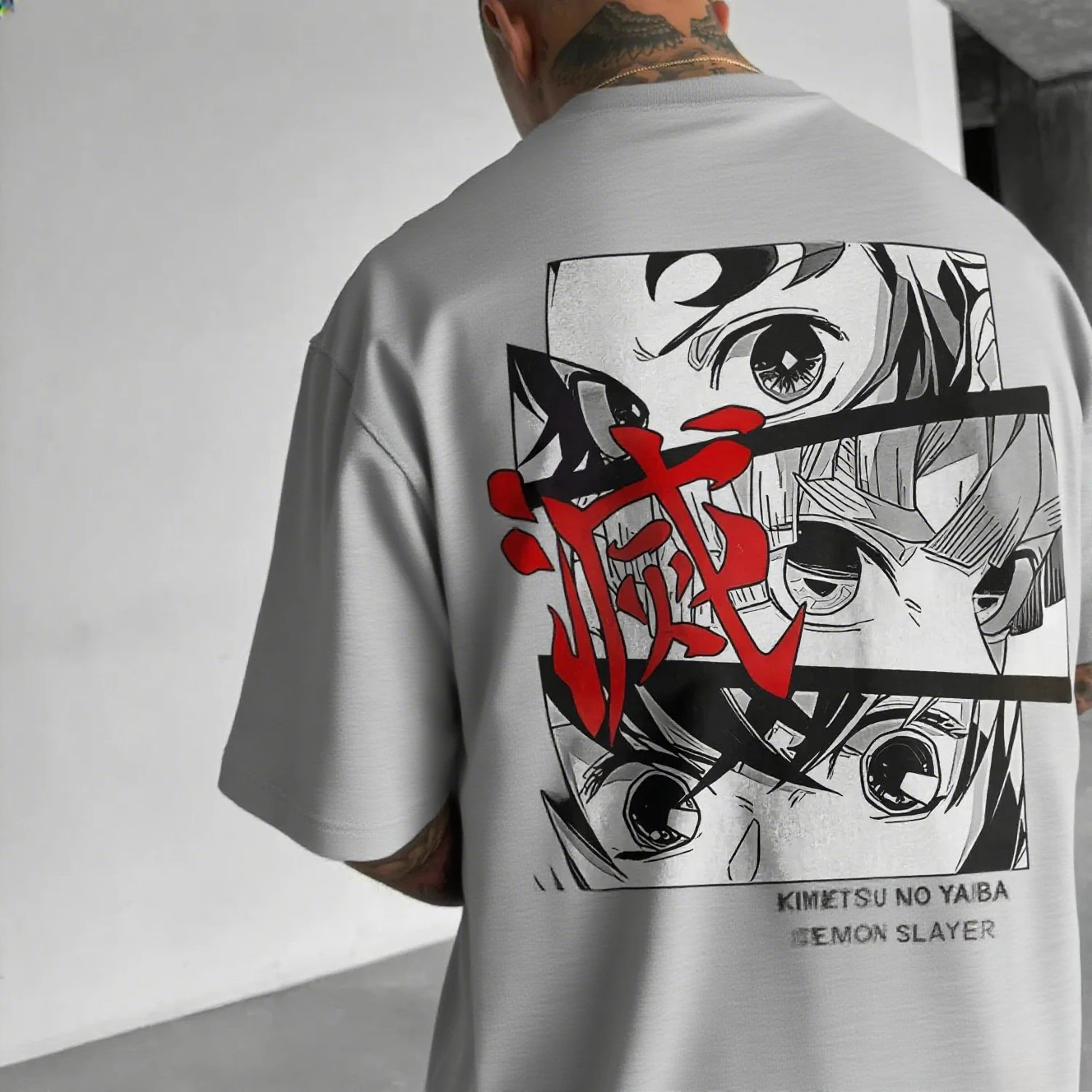 2026 New Men's T-shirt Demon Slayer Anime Print Summer Trendy Women Short Sleeve Graphic Tee Streetwear Casual Tops Y2k Clothes