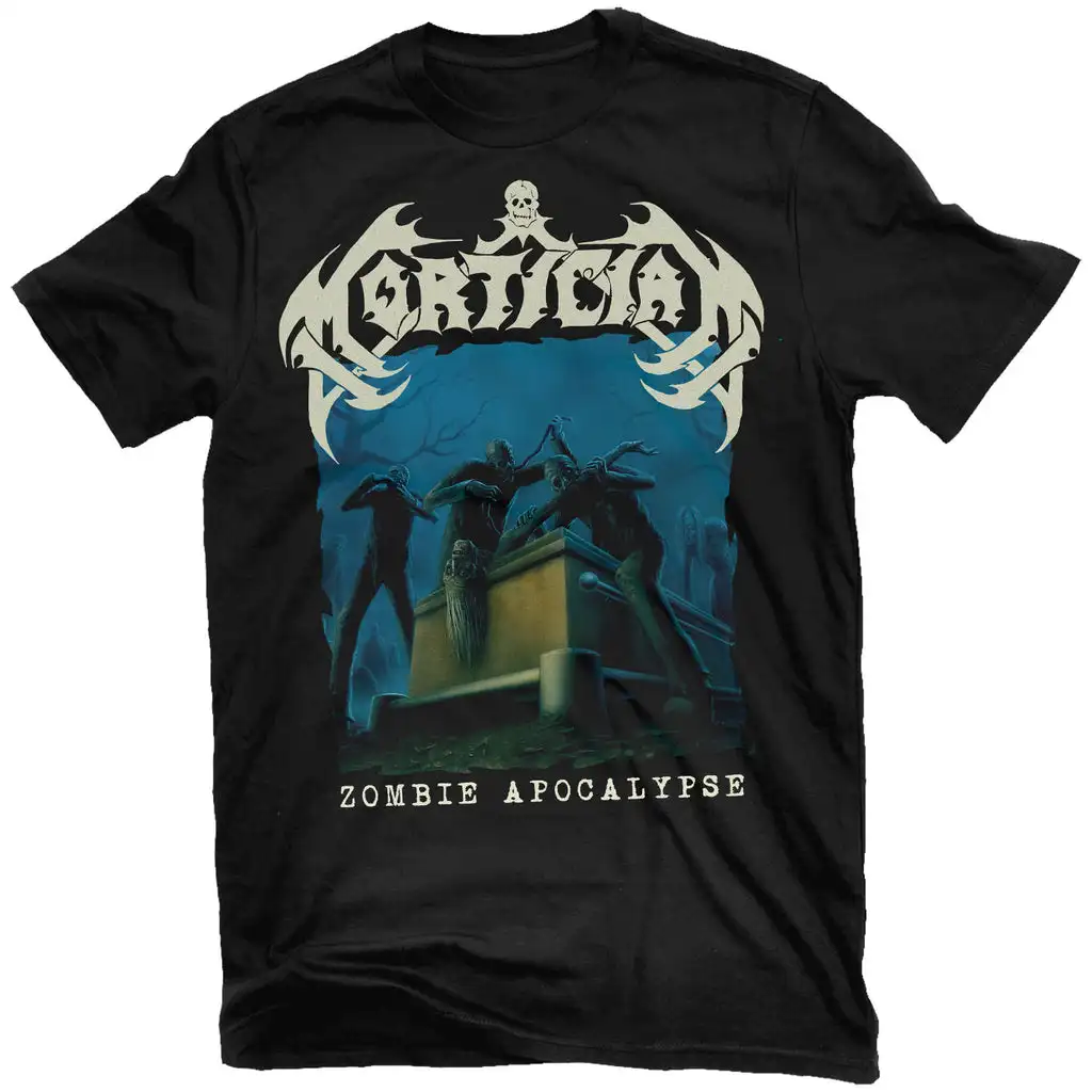 Mortician Gore Twisted Face Print Cotton T-Shirt US Death Metal Band Unisex Short Sleeve Tee