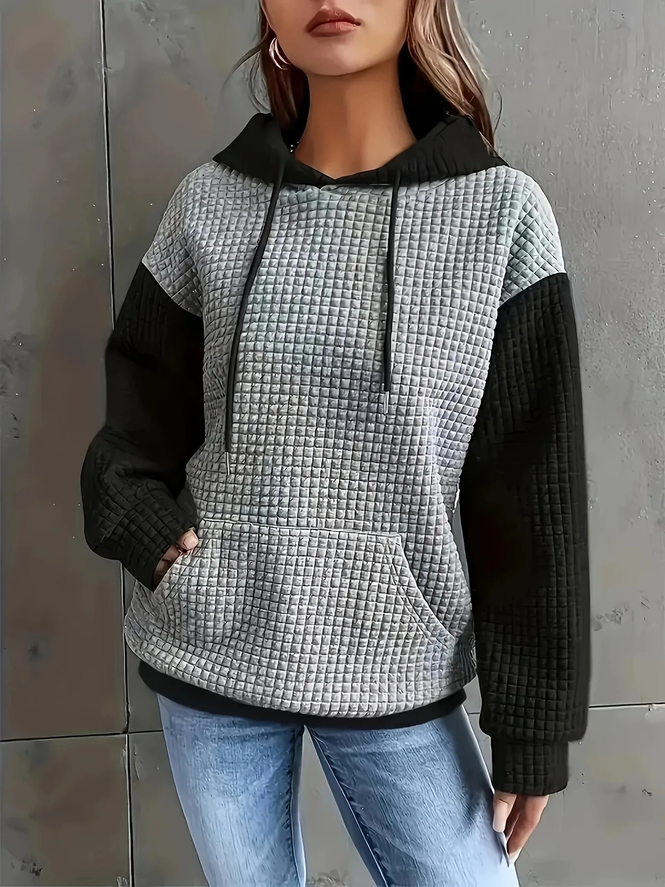 Spring and Autumn fashion loose casual pullover hooded versatile hoodie women's clothing