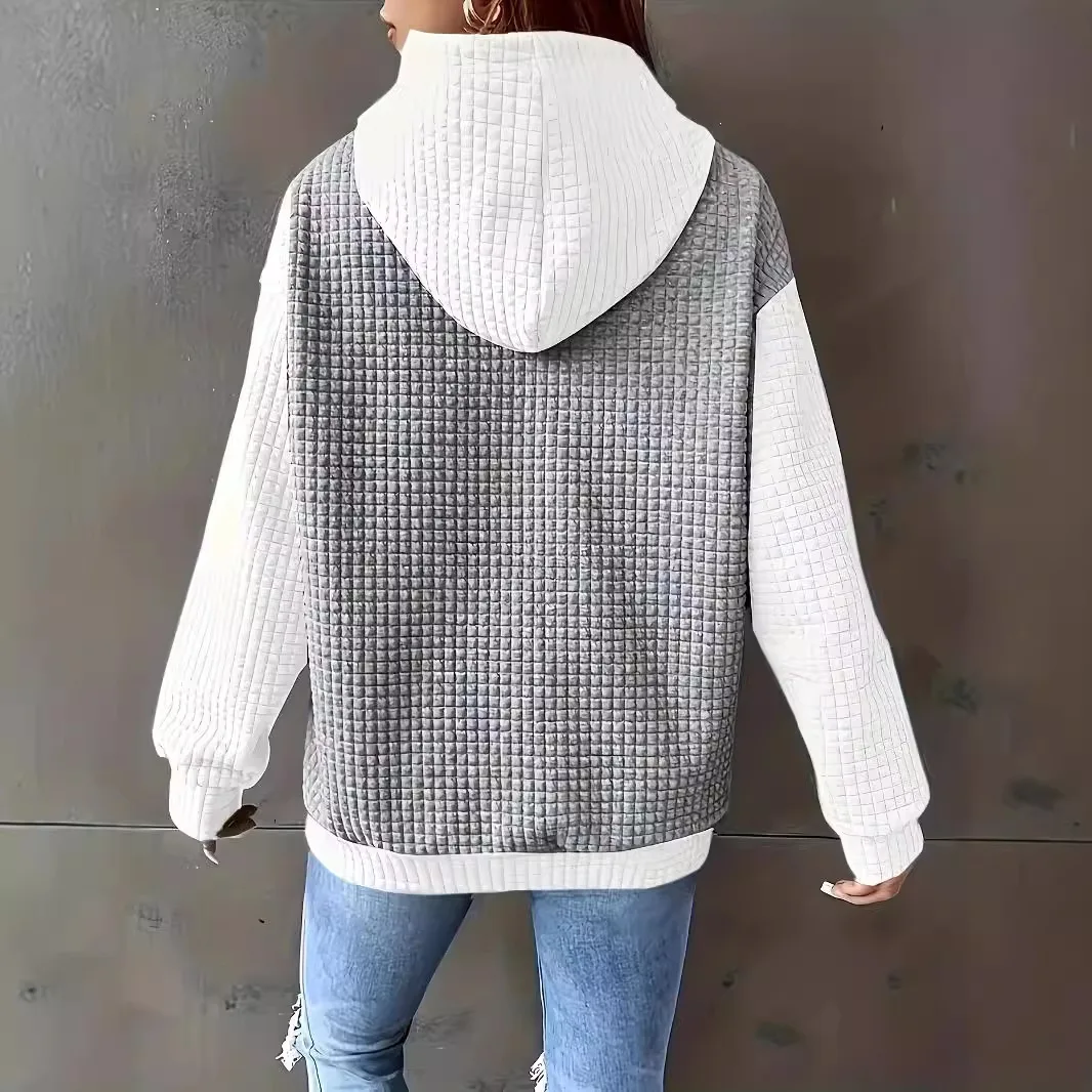 Spring and Autumn fashion loose casual pullover hooded versatile hoodie women's clothing