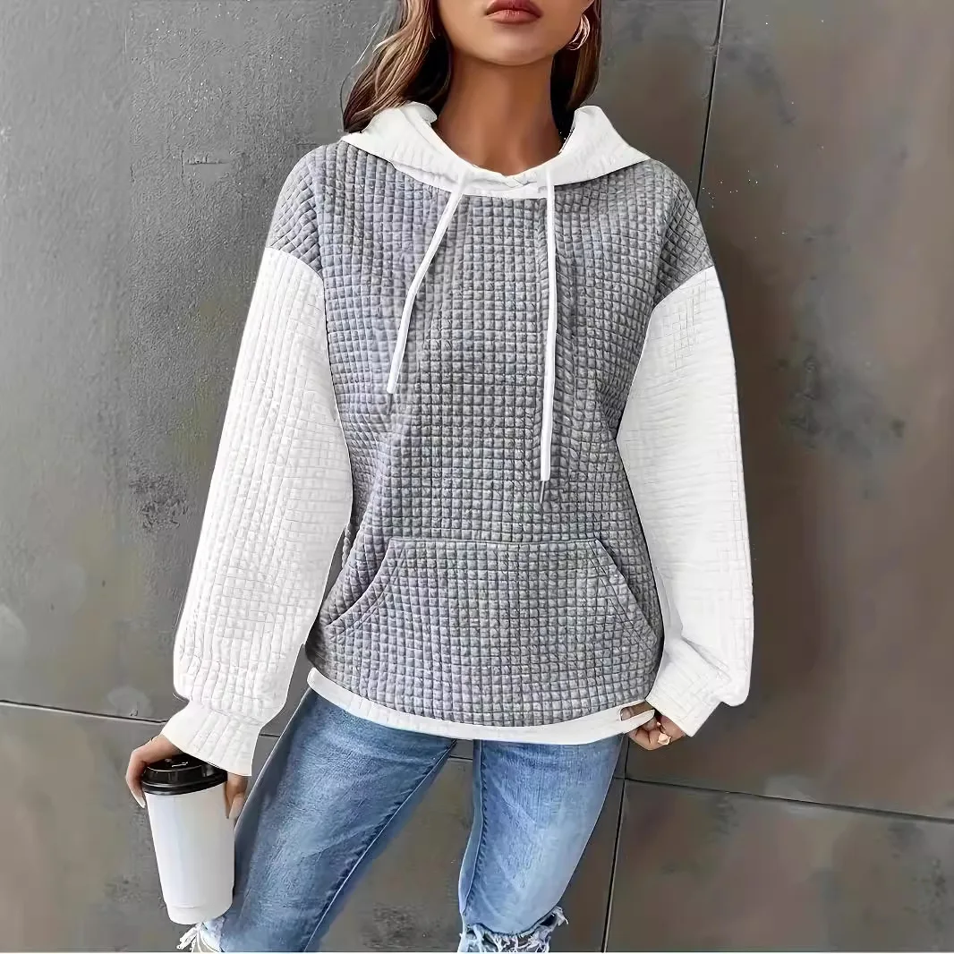 Spring and Autumn fashion loose casual pullover hooded versatile hoodie women's clothing