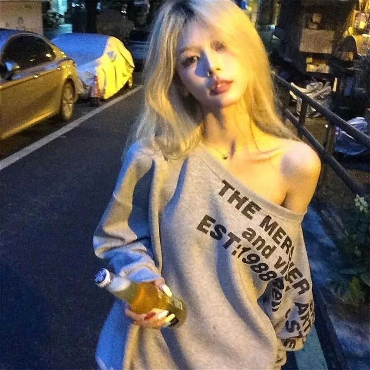 Y2k Sexy Oversize T shirt Women Streetwear Print Long sleeve Basic Top Lady Fall 2025 Winter Korean Fashion Oversized Tees Shirt