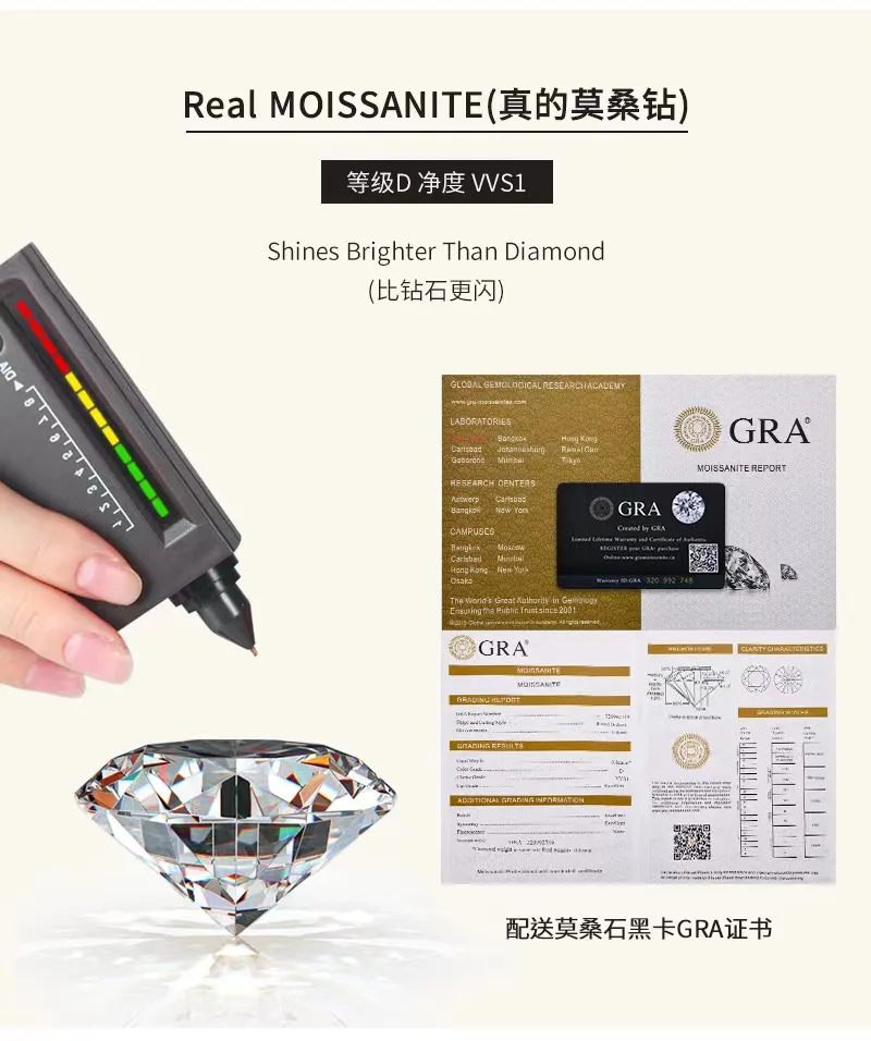 5*8mm Pear Moissanite Water Drop Earrings S925 Silver D Color Lab Diamond for Women Wedding Jewelry Gift