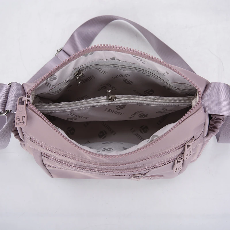 Multi-Pocket Waterproof Nylon Mom Bag Large Capacity Travel Handbag Simple Oxford Shoulder Purse for Women Ladies Daily Use