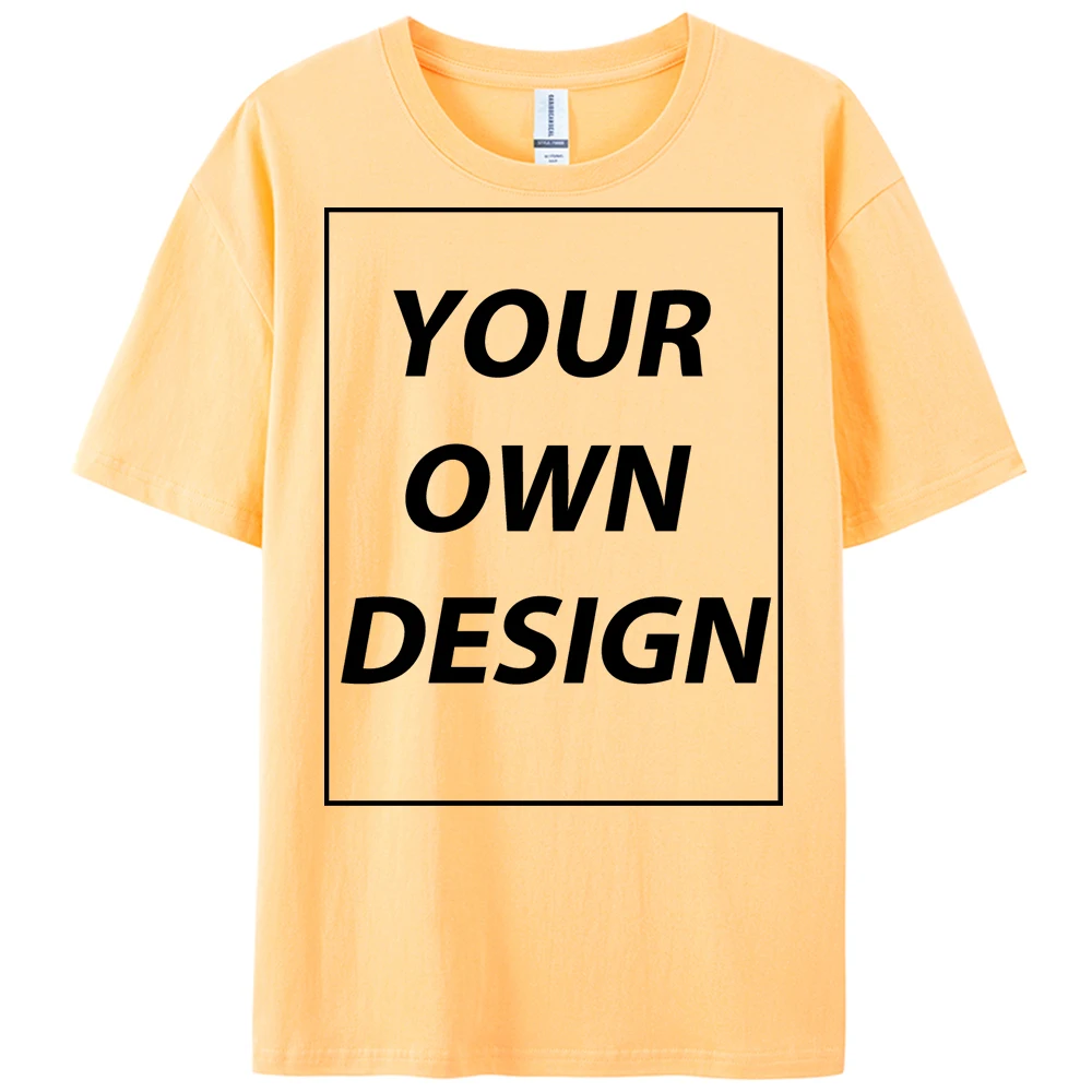 Personalized Custom Print 21 Color Fashion Short Sleeve Man Cotton O-Neck T Shirt Casual Team Street Clothes Breathable Work Top
