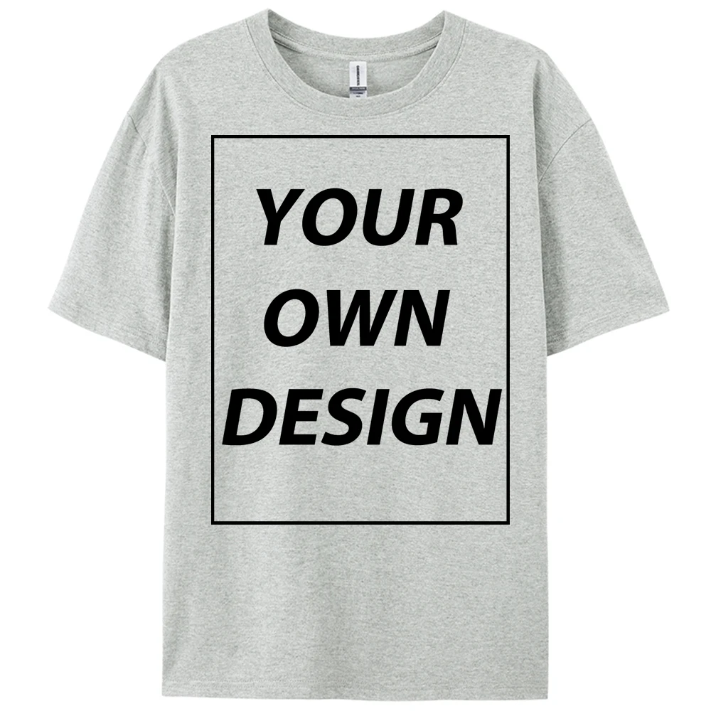 Personalized Custom Print 21 Color Fashion Short Sleeve Man Cotton O-Neck T Shirt Casual Team Street Clothes Breathable Work Top