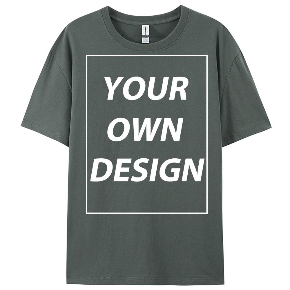 Personalized Custom Print 21 Color Fashion Short Sleeve Man Cotton O-Neck T Shirt Casual Team Street Clothes Breathable Work Top