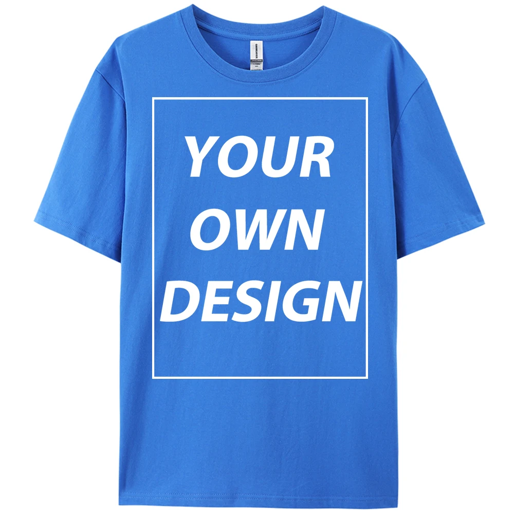 Personalized Custom Print 21 Color Fashion Short Sleeve Man Cotton O-Neck T Shirt Casual Team Street Clothes Breathable Work Top