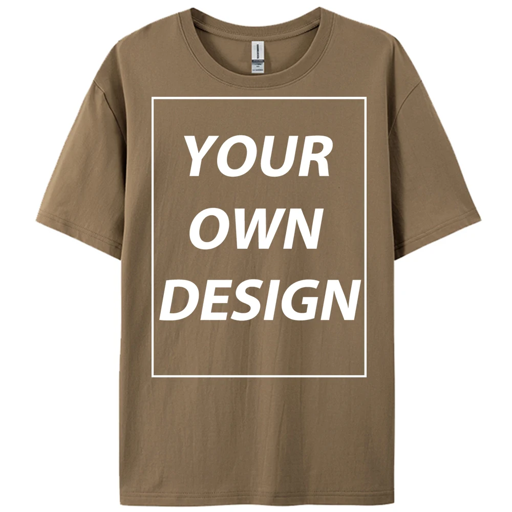 Personalized Custom Print 21 Color Fashion Short Sleeve Man Cotton O-Neck T Shirt Casual Team Street Clothes Breathable Work Top