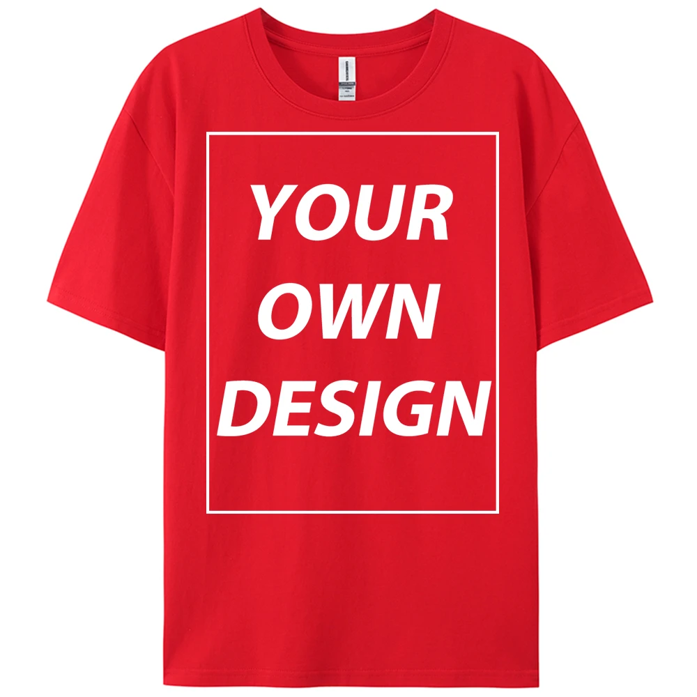 Personalized Custom Print 21 Color Fashion Short Sleeve Man Cotton O-Neck T Shirt Casual Team Street Clothes Breathable Work Top