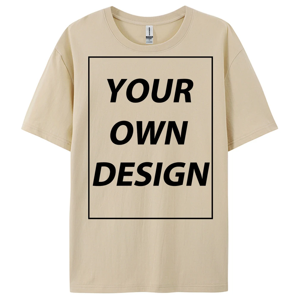 Personalized Custom Print 21 Color Fashion Short Sleeve Man Cotton O-Neck T Shirt Casual Team Street Clothes Breathable Work Top