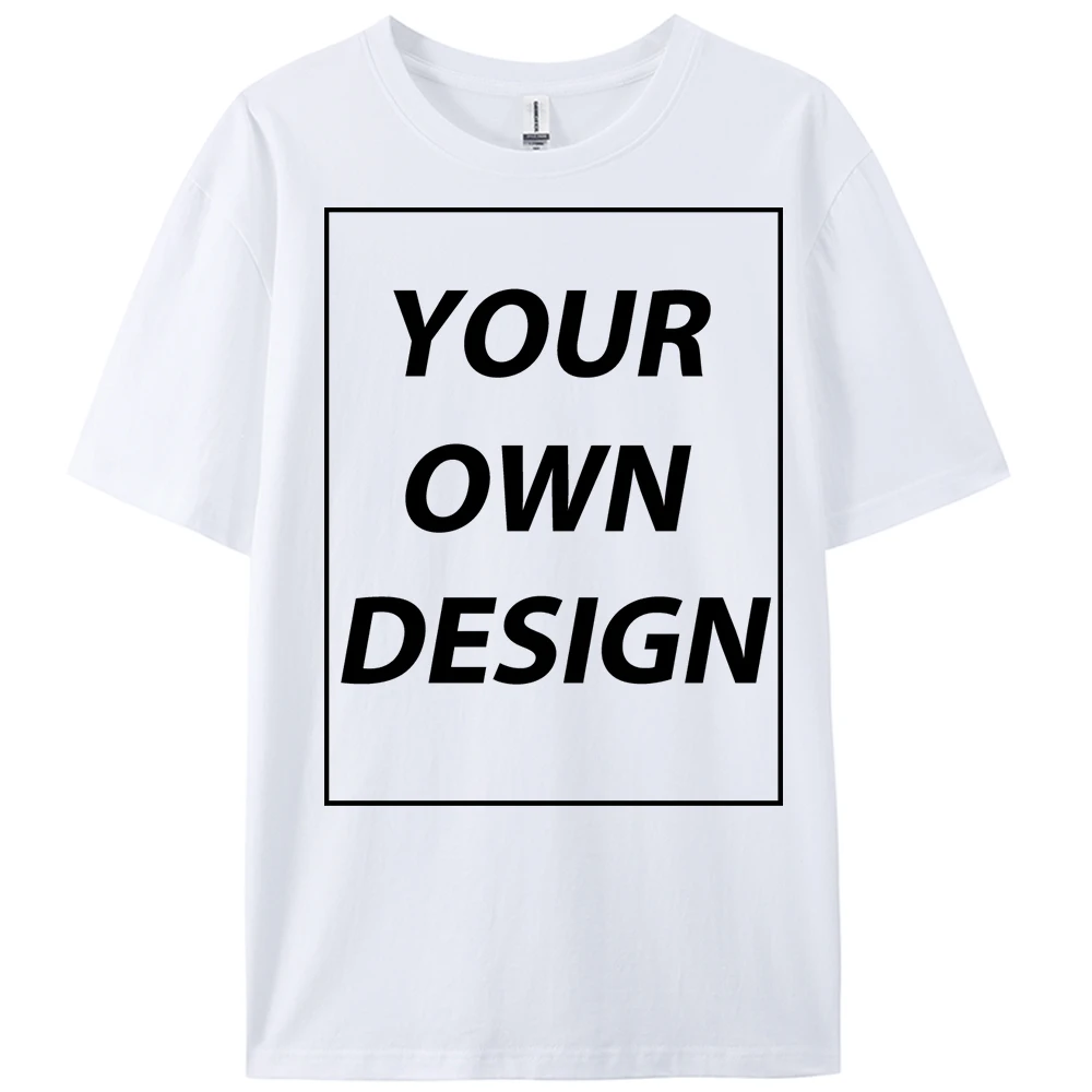 Personalized Custom Print 21 Color Fashion Short Sleeve Man Cotton O-Neck T Shirt Casual Team Street Clothes Breathable Work Top