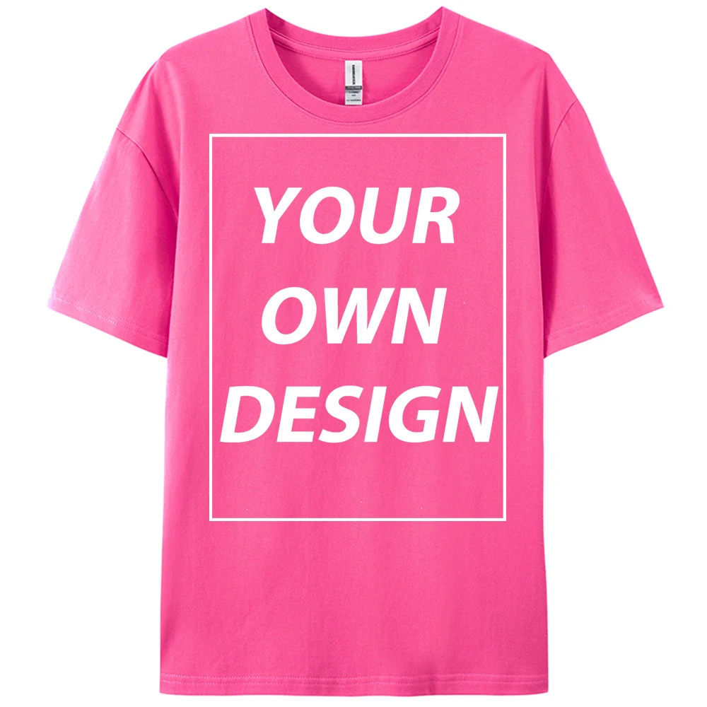 Personalized Custom Print 21 Color Fashion Short Sleeve Man Cotton O-Neck T Shirt Casual Team Street Clothes Breathable Work Top
