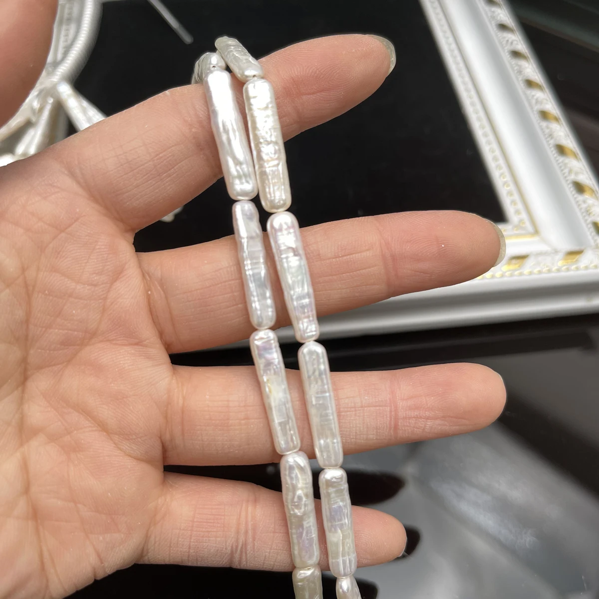 High-quality White Pipa Pearls 100% Natural Freshwater Pearls Loose Beads for Jewelry Making DIY Necklaces Bracelets Accessories