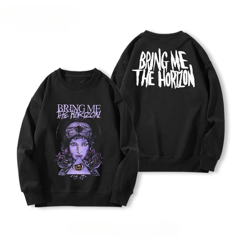 2026 BRING ME THE HORIZON BMTH Dead Core Band Peripheral Hoodies for Men and Women Autumn and Winter Fleece Jacket Trend