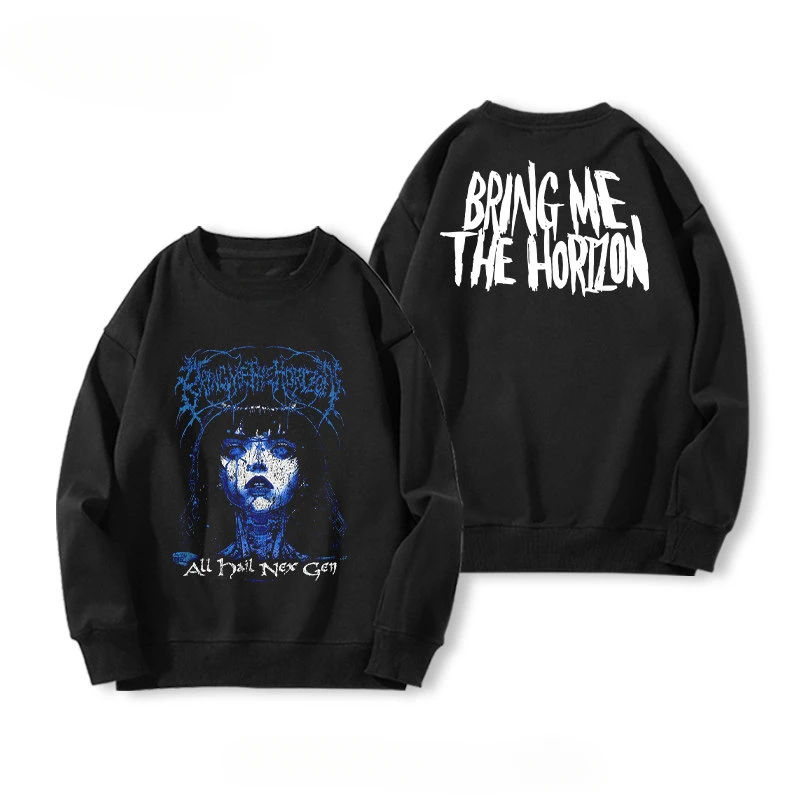 2026 BRING ME THE HORIZON BMTH Dead Core Band Peripheral Hoodies for Men and Women Autumn and Winter Fleece Jacket Trend