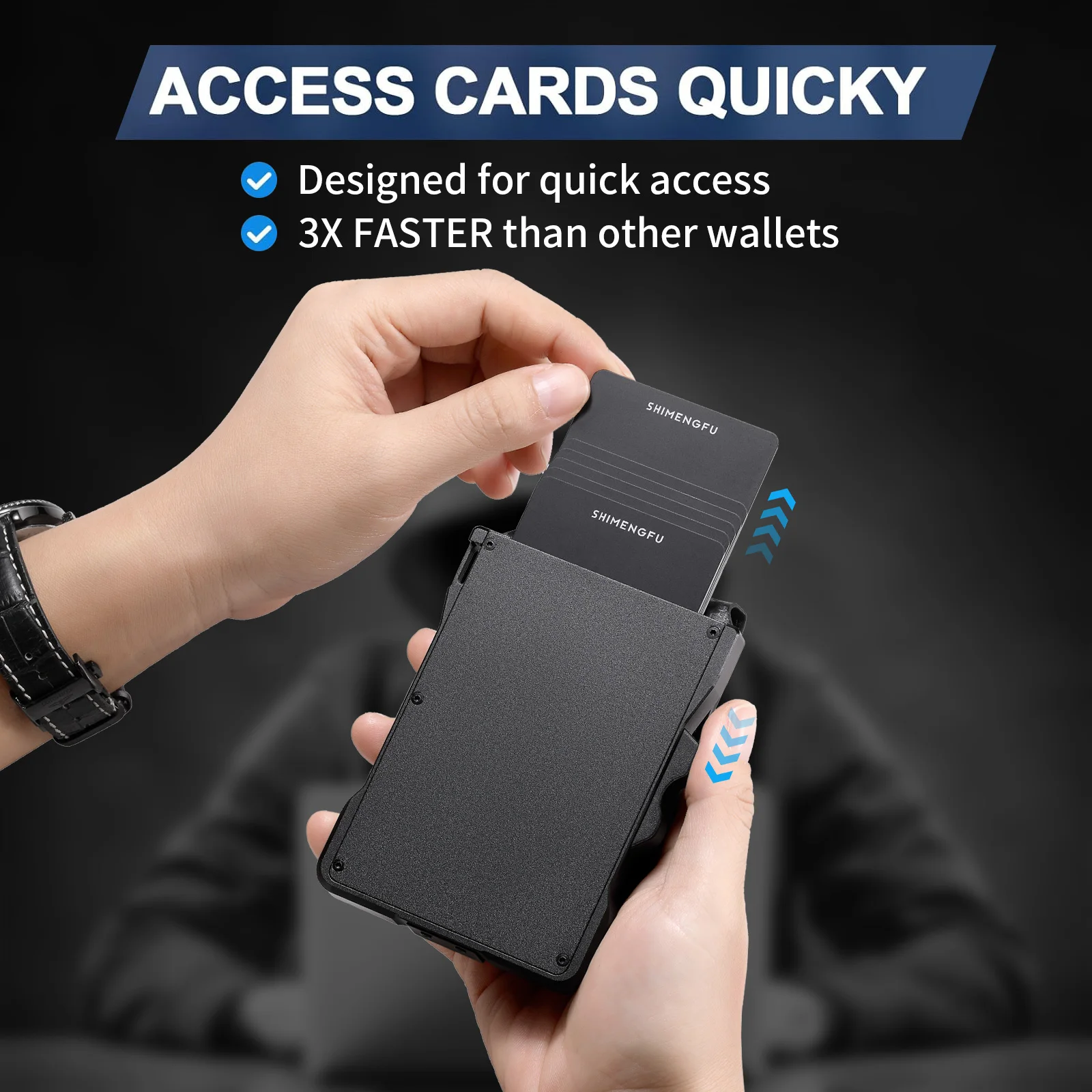 Normcore/Minimalist Style Coin Purses: RFID Blocking Leather Aluminum Money Card Holder Wallet for Secure Storage of Your Cards