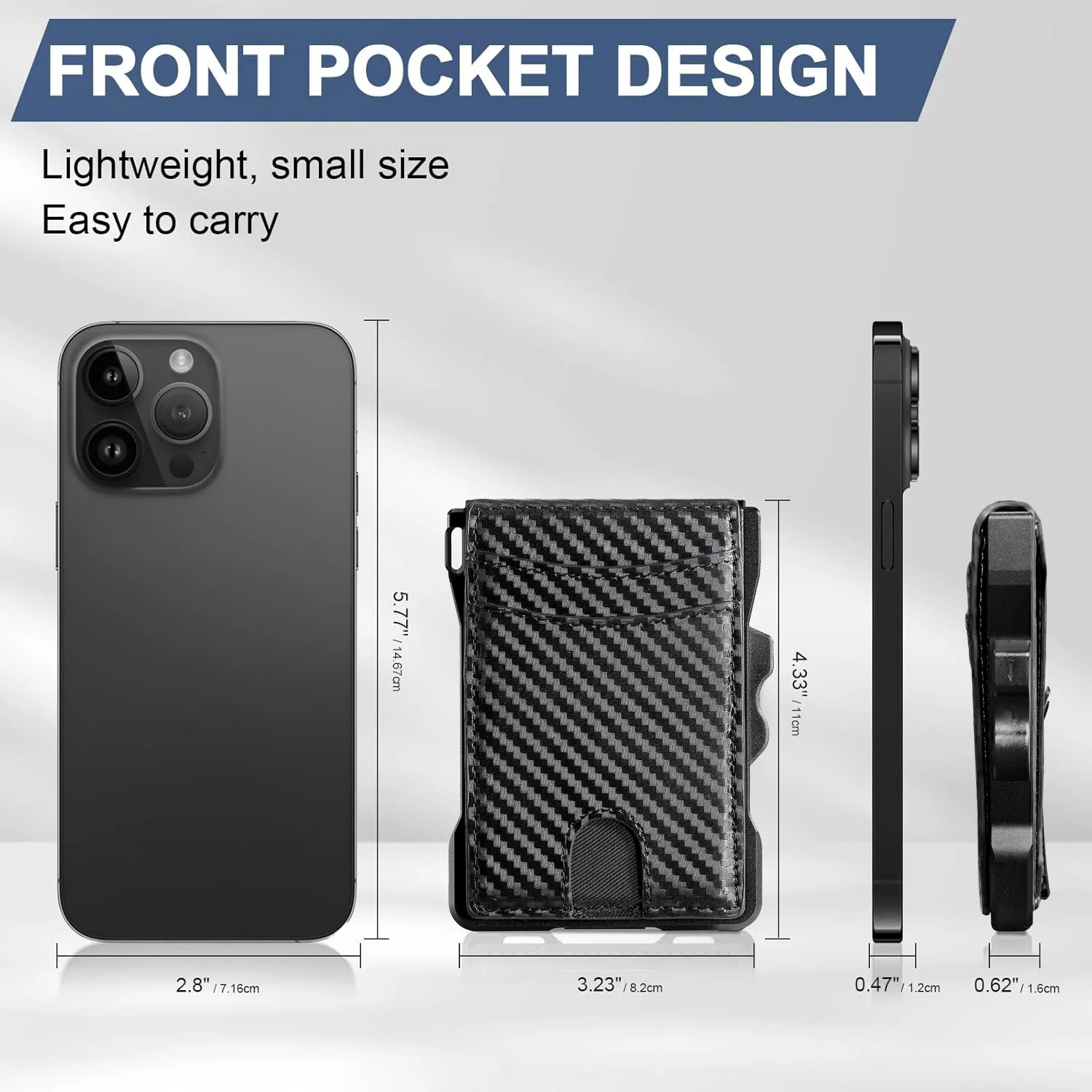 Normcore/Minimalist Style Coin Purses: RFID Blocking Leather Aluminum Money Card Holder Wallet for Secure Storage of Your Cards