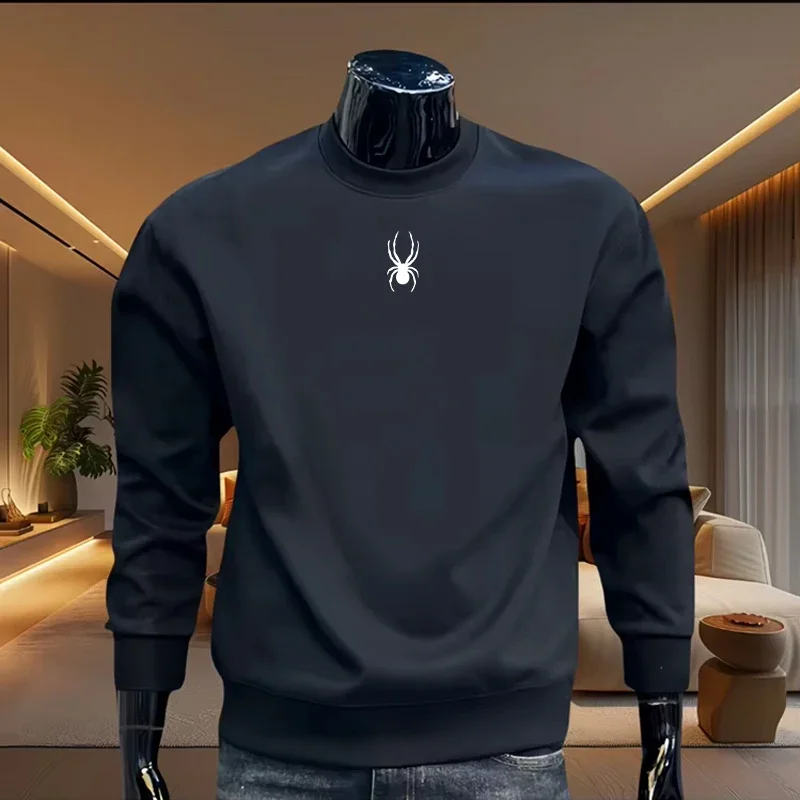 New Men's Round-Neck Long-Sleeve Sportswear, High-Quality Outdoor Casual Men's Clothing, Fashionable Spring and Autumn Sets
