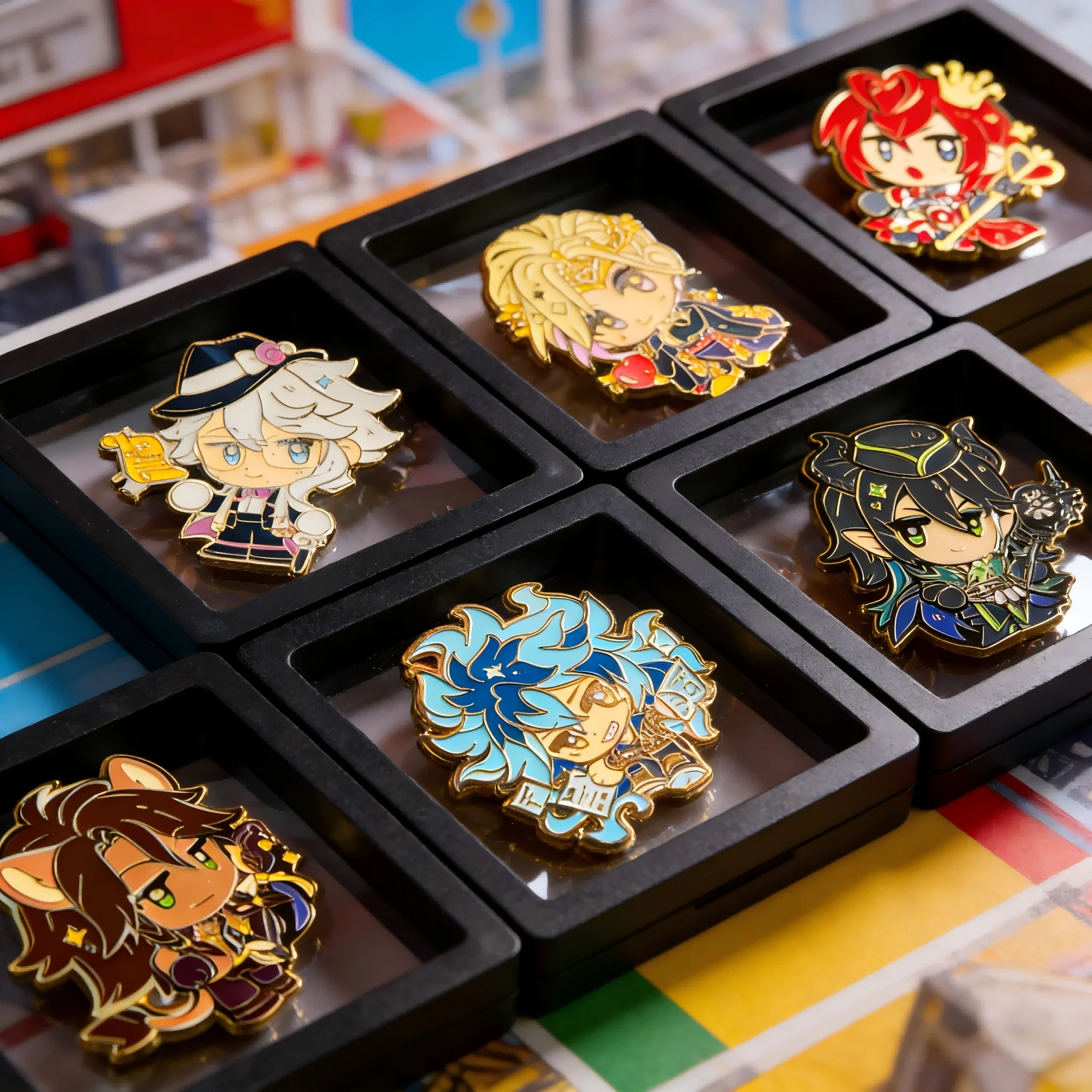 Fashion Metal Enamel Brooches | Anime Style Lapel Pins for Bags, Jeans & DIY Accessories