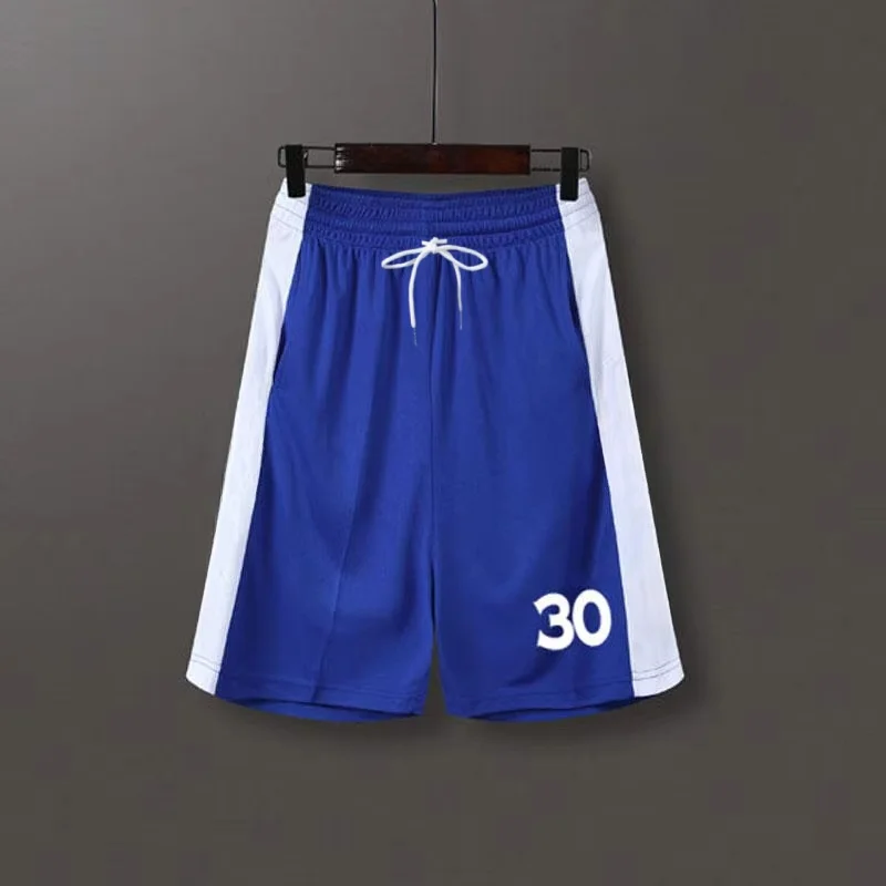 MANBA Basketball Shorts, Sports Shorts, Men's Fitness Running Training Pants, Loose Quick Drying Knee High Five Quarter Pants