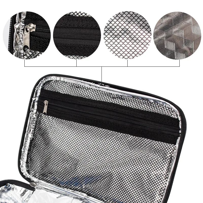 Portable Thermal Insulated Small Mini Cooler Lunch Bag for Kids School Food Containers Reusable Snack Bag Storage Home