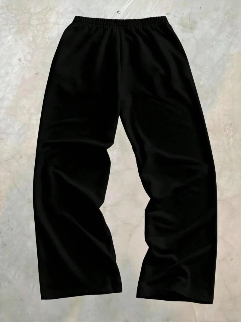 Men's Dark Style Printed Casual Pants Regular Joggers Streetwear Loose Sports Pants Trendy Hip-Hop Style Men's Long Pants