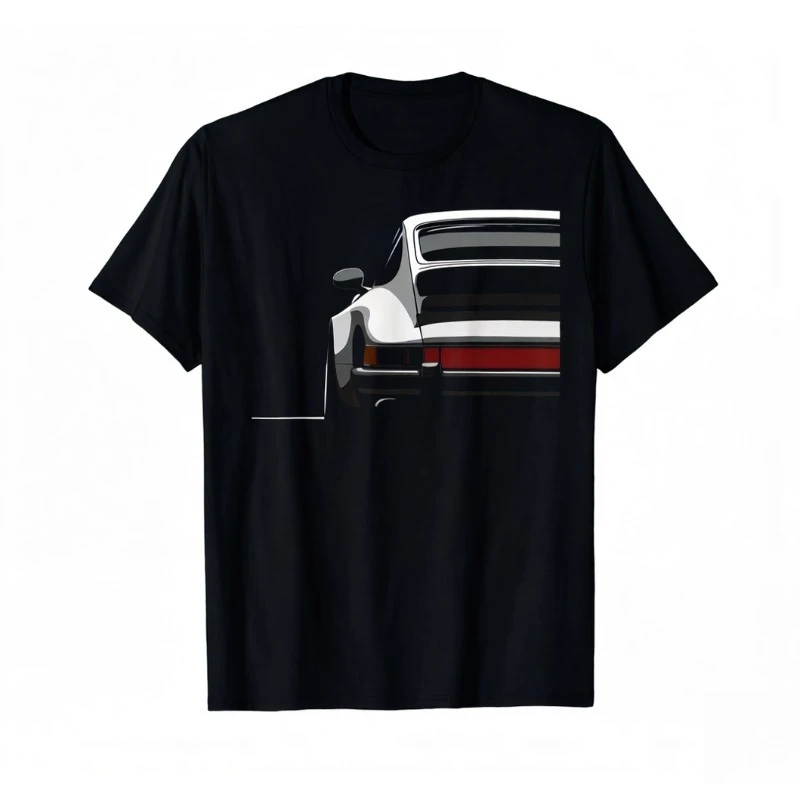 2026 New Legendary Racing Sports Car Iconic Racing Car Silhouette Print T-shirt Short Sleeve Men's and Women's T-shirt Men's Top