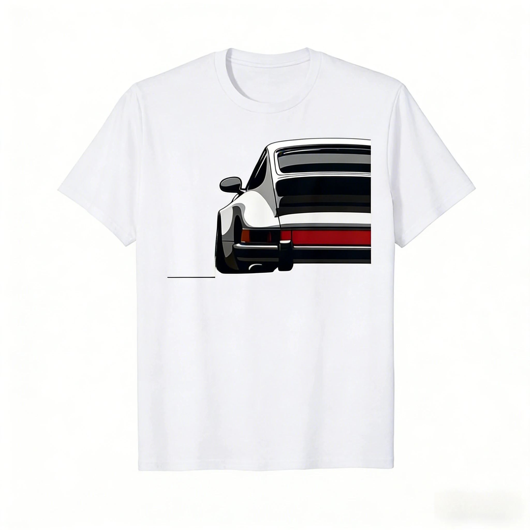 2026 New Legendary Racing Sports Car Iconic Racing Car Silhouette Print T-shirt Short Sleeve Men's and Women's T-shirt Men's Top