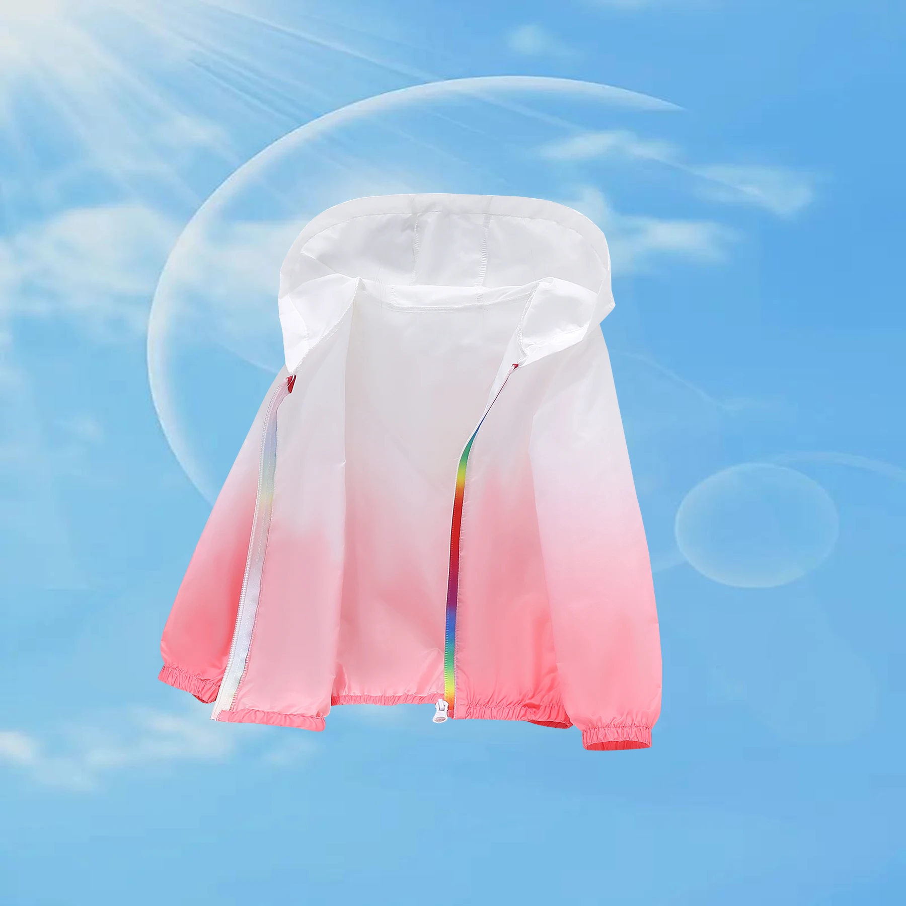 Foreign Trade New Summer Style Girls' Lightweight Gradient Fashion Anti Wrinkle Skin Clothing Children's