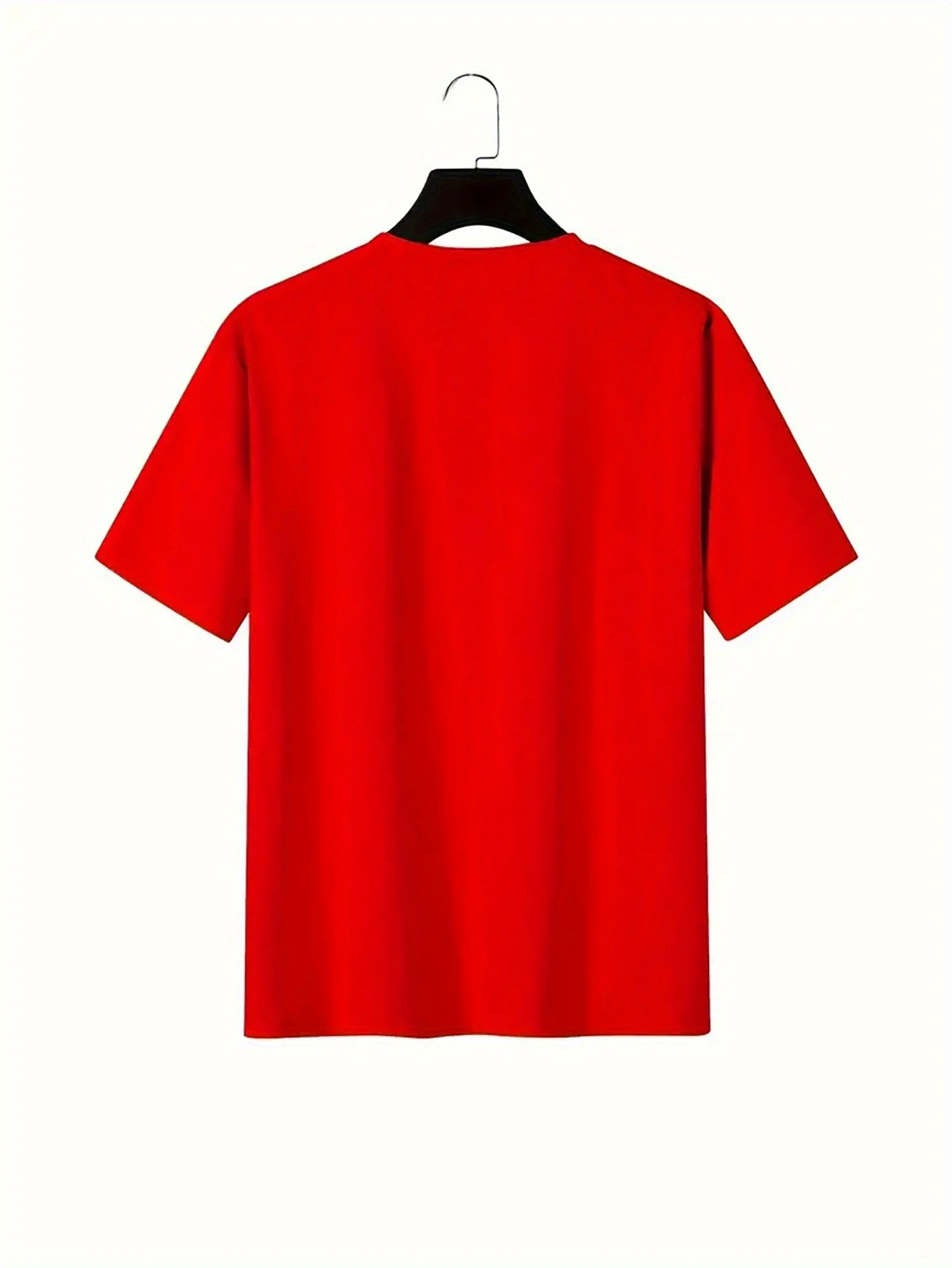 Men's Summer 100% Cotton Fashion Dot Art with Steed Printing for Casual Sports, Loose Round Neck Short Sleeve T-shirt,