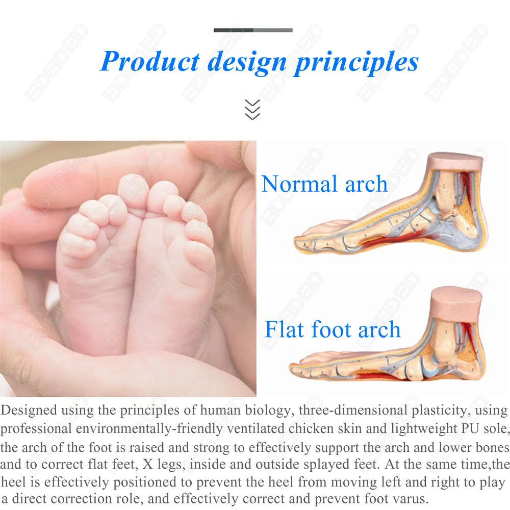 3D Orthotic Insoles Flat Feet for Kids Children and Adults Arch Support Insole for X Legs Orthotic Shoe Heel Pad Inserts