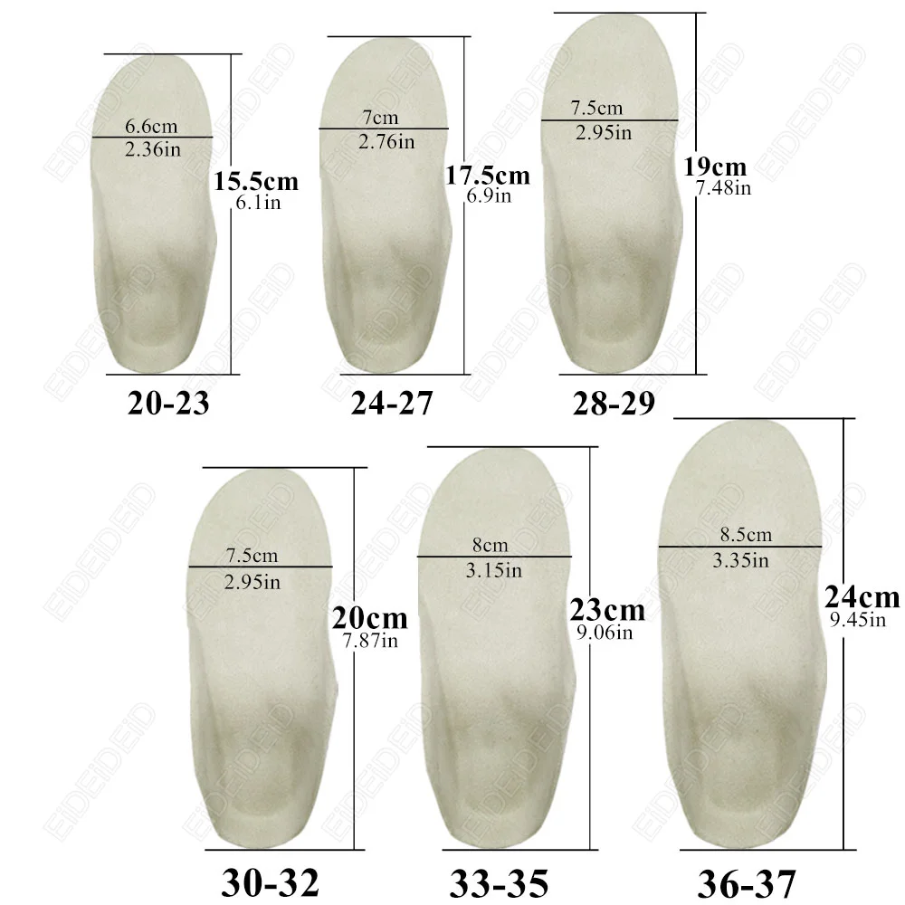 3D Orthotic Insoles Flat Feet for Kids Children and Adults Arch Support Insole for X Legs Orthotic Shoe Heel Pad Inserts