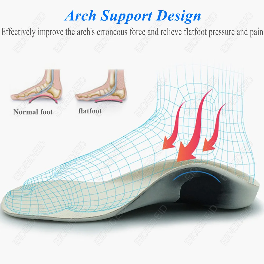 3D Orthotic Insoles Flat Feet for Kids Children and Adults Arch Support Insole for X Legs Orthotic Shoe Heel Pad Inserts