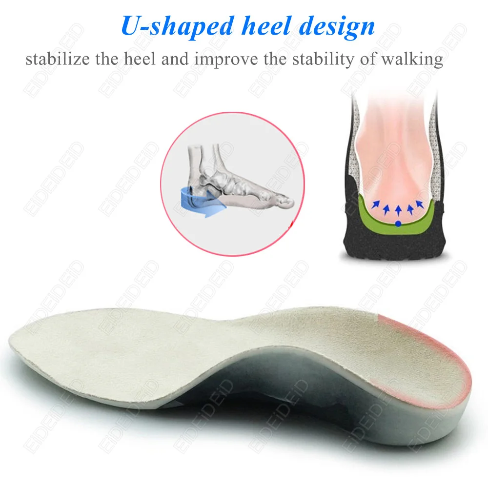 3D Orthotic Insoles Flat Feet for Kids Children and Adults Arch Support Insole for X Legs Orthotic Shoe Heel Pad Inserts