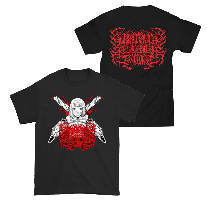 Yandere Chainsaw Factory Saw Sauce Black Gold Dark Rock Animation Anime Leisure T-Shirt Luxury Brand for Men and Women  2026