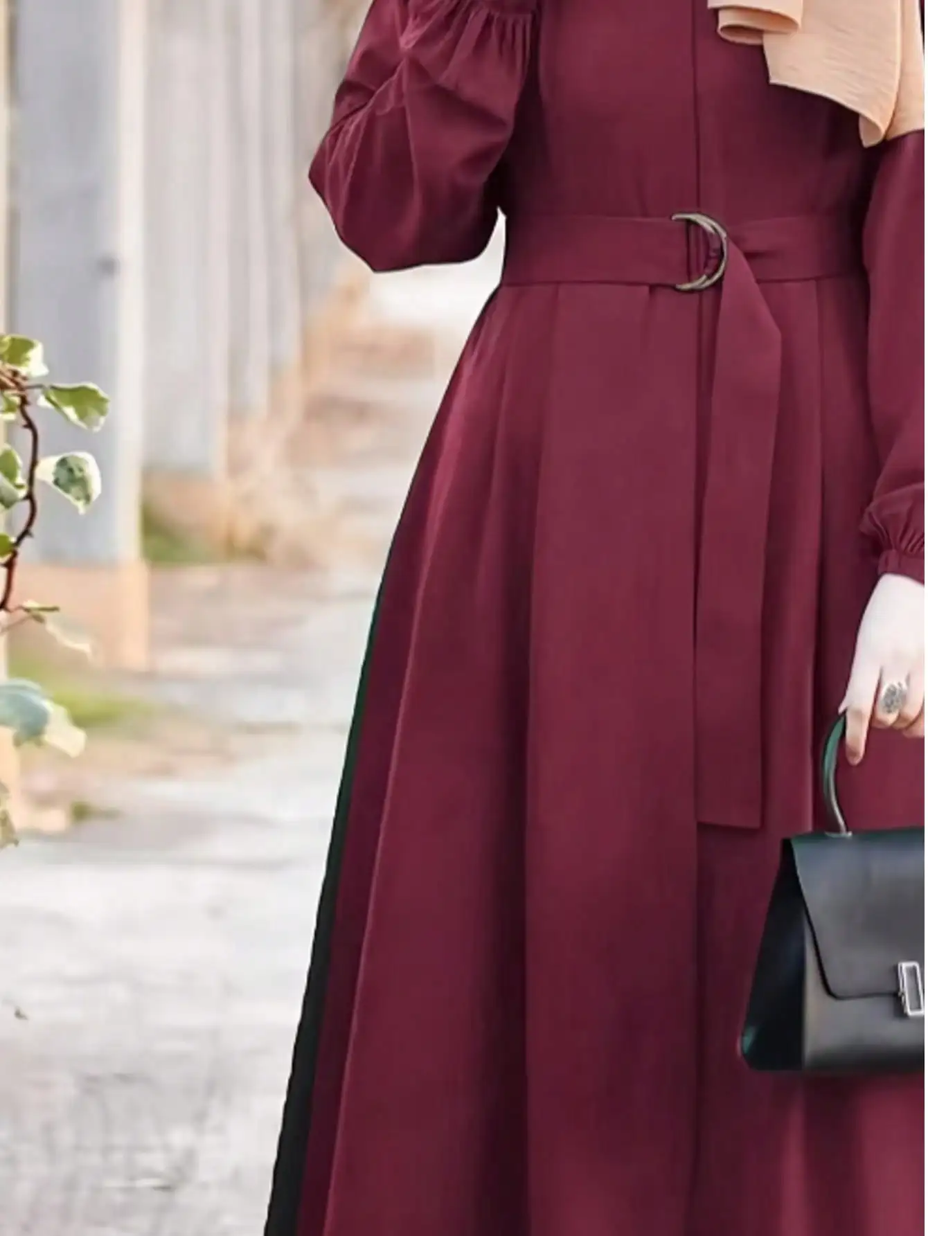 2026 Casual and Elegant Style, Solid Color Long-Sleeved Loose and Comfortable Dress Long Skirt, Suitable for Daily Travel
