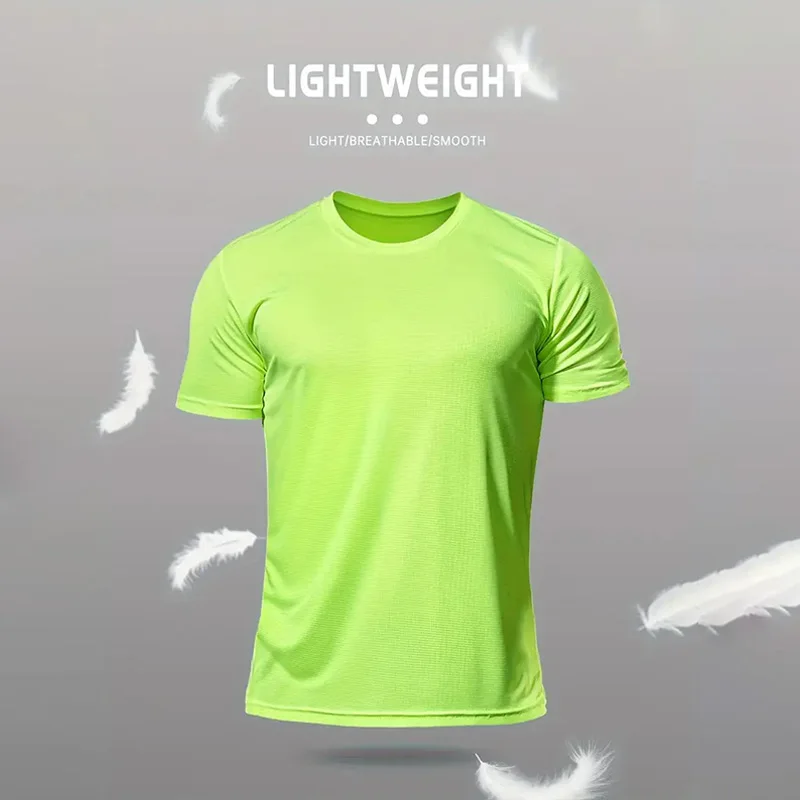 Men's summer -letter printed fashionable casual sports loose round neck short sleeved T-shirt