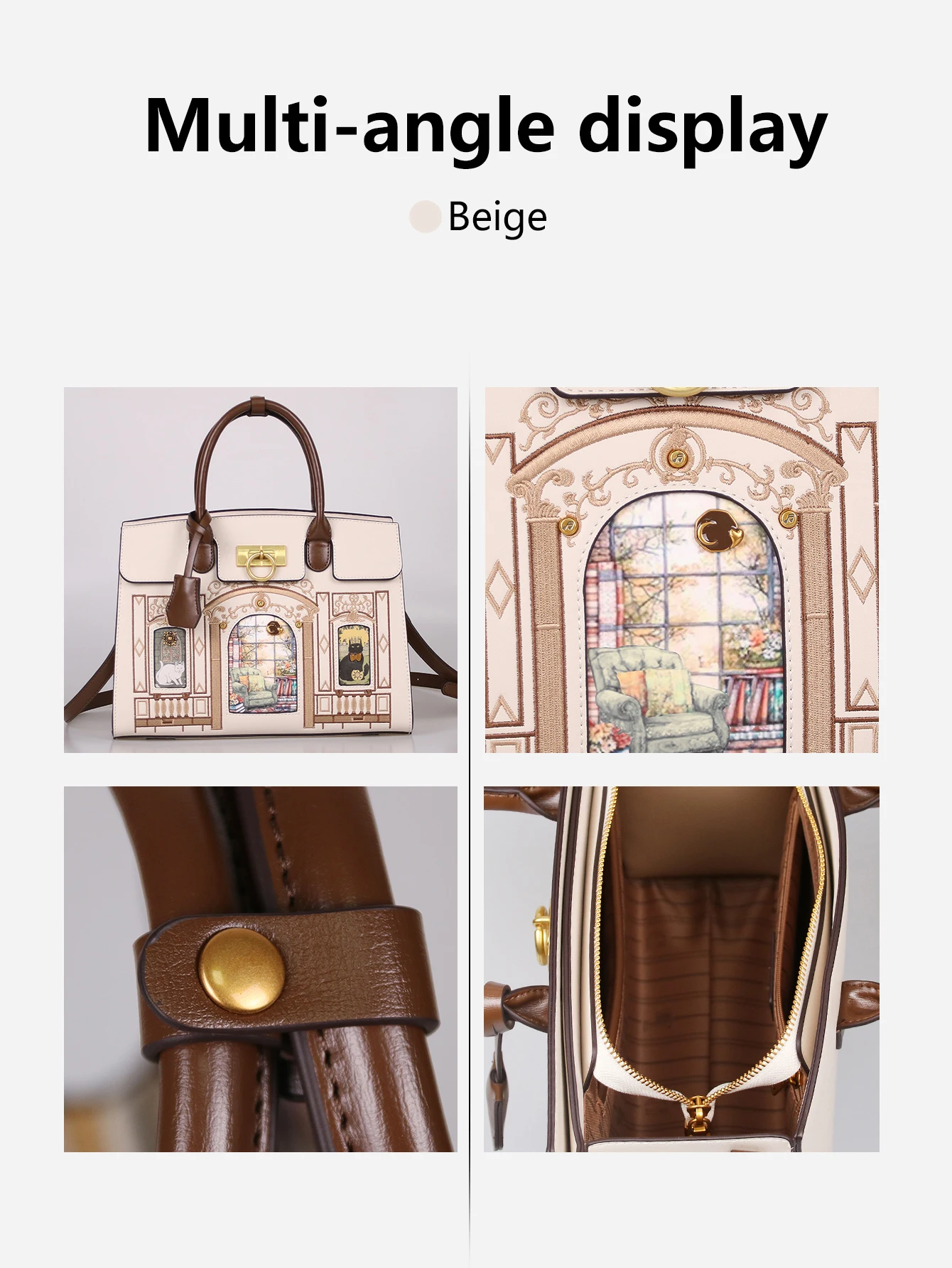 Spring/Summer 2026 Fashion New Luxury, High Sense, High Capacity, Ladies Tote Bag Temperament Retro Trend, One-Shoulder Diagonal