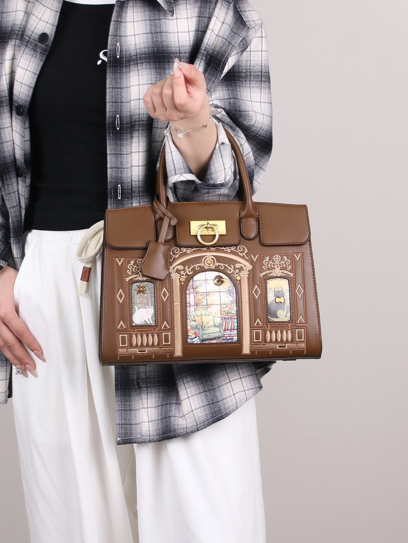 Spring/Summer 2026 Fashion New Luxury, High Sense, High Capacity, Ladies Tote Bag Temperament Retro Trend, One-Shoulder Diagonal